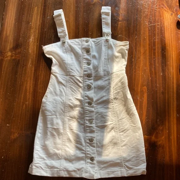 Forever 21 Dresses White Denim Dress Poshmark